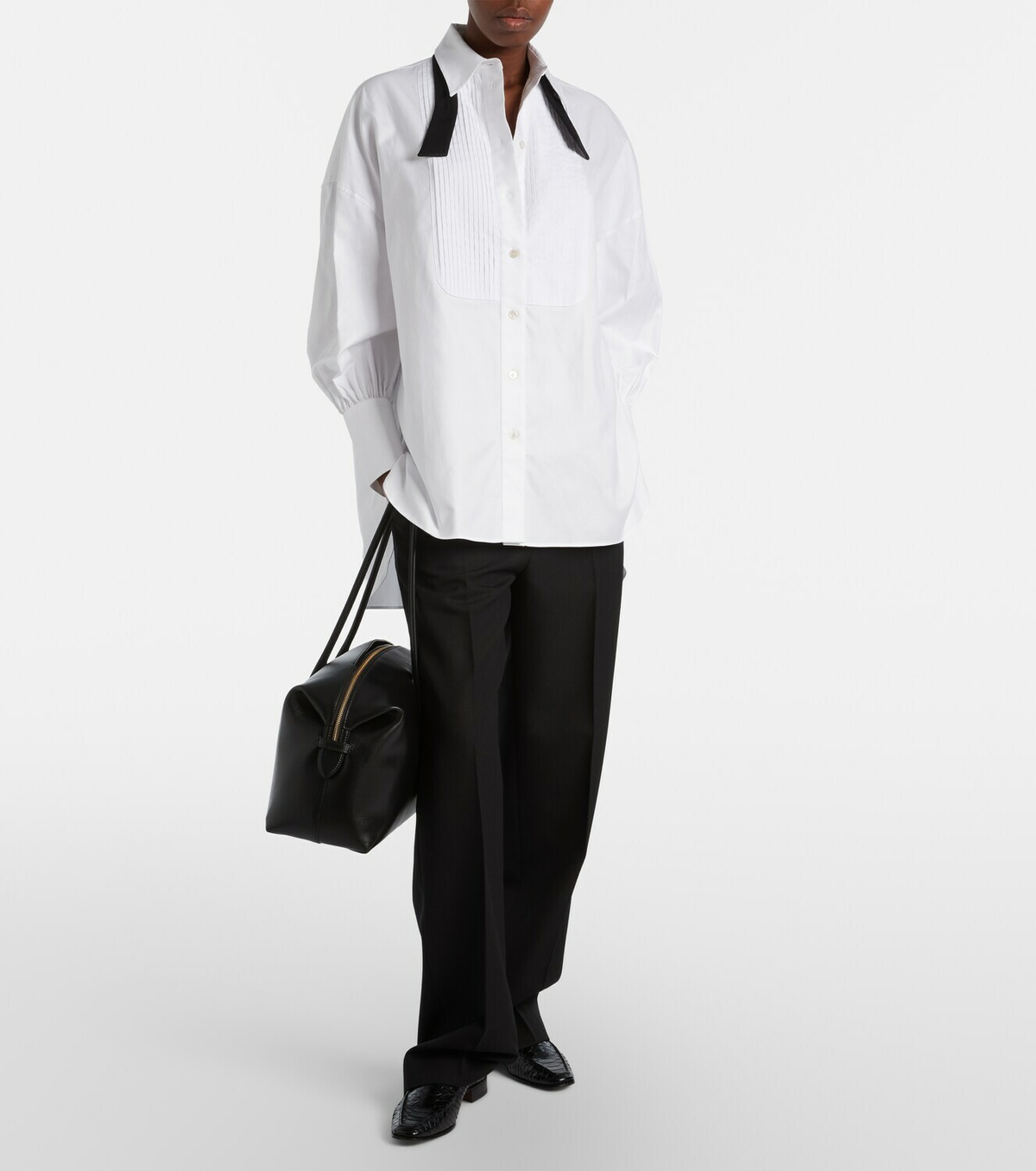 DeMellier Stockholm Large suede top-handle bag