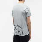 Comme des Garçons SHIRT Men's x Lacoste Oversized Croc T-Shirt in Top Grey