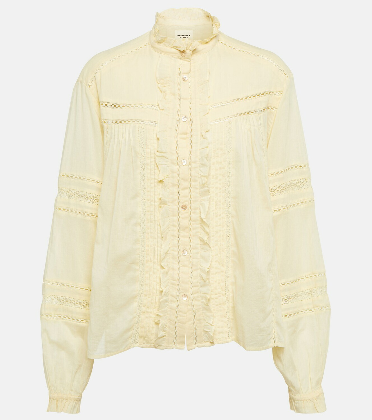 Marant Etoile Metina ruffled cotton blouse Isabel Marant Etoile