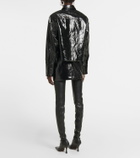 Stouls Patent leather cropped jacket