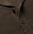 Polo Ralph Lauren - Shawl-Collar Ribbed Mélange Cotton Cardigan - Men - Army green