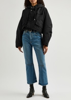 Jacquemus La Parka Courte Caraco Hooded Canvas Jacket Black