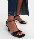 Souliers Martinez Kika 50 patent leather sandals