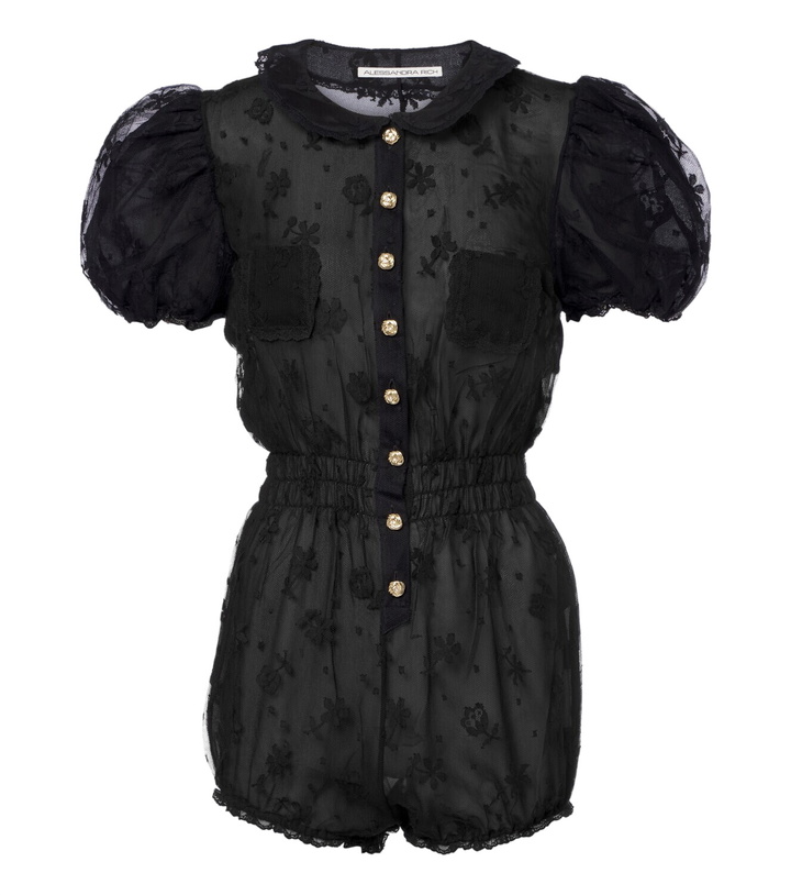 Photo: Alessandra Rich Lace romper