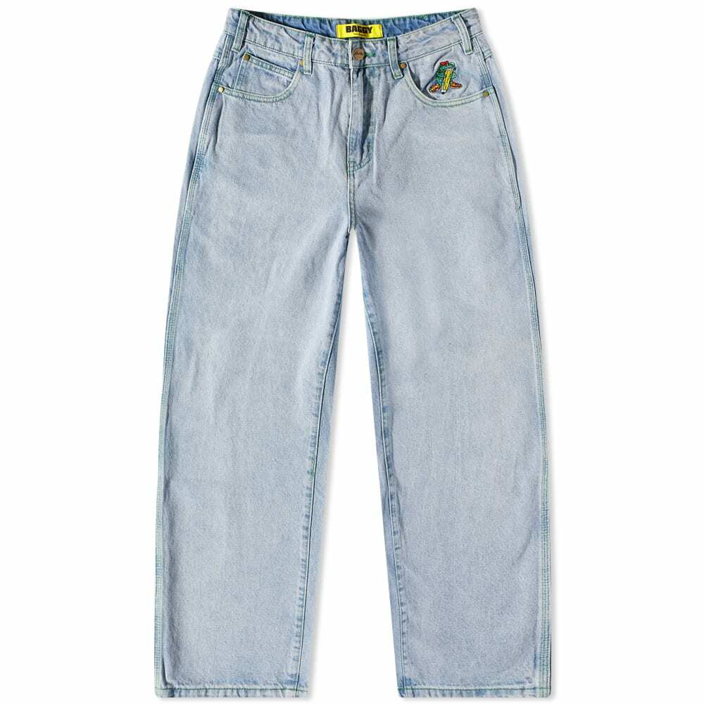 Butter Goods Men's Martian Baggy Denim Jean in Light Blue Butter Goods