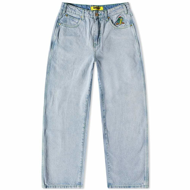 Photo: Butter Goods Men's Martian Baggy Denim Jean in Light Blue