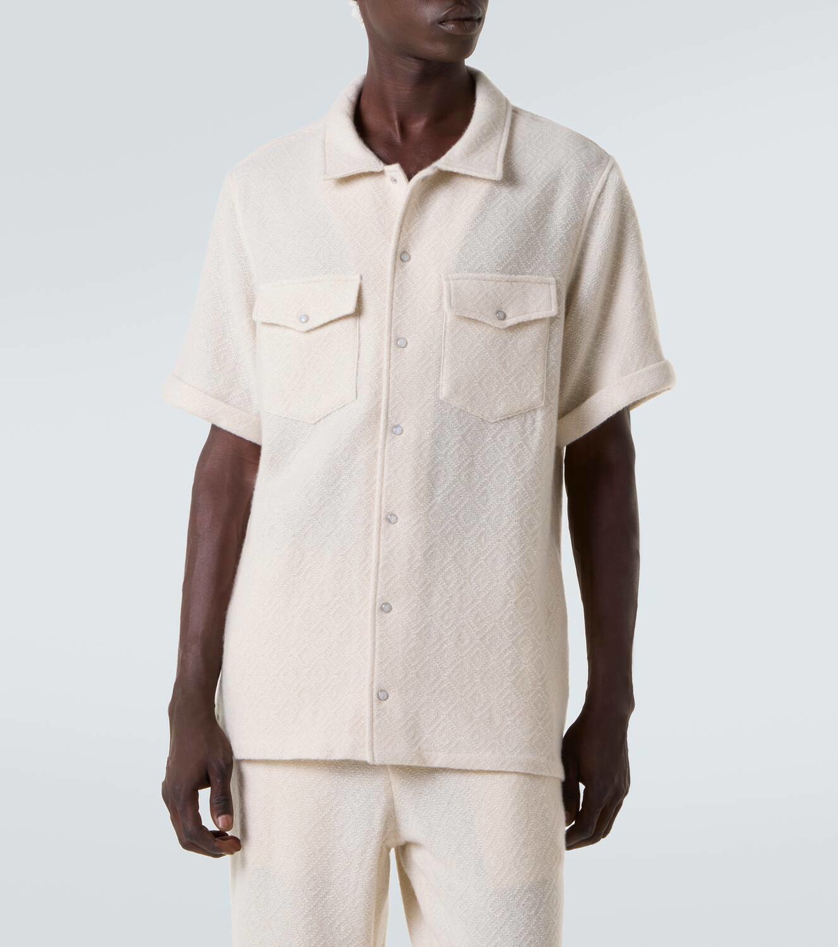 God's True Cashmere Diamond cashmere shirt