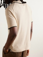 NN07 - Damon 6649 Silk and Cotton-Blend Polo Shirt - Neutrals