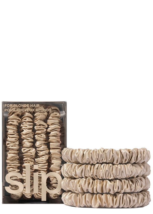 Photo: Slip Pure Silk Skinny Scrunchies - Blonde