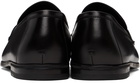 TOM FORD Black Smooth Leather Loafers