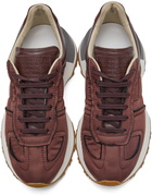 Maison Margiela Burgundy Evolution Running Sneakers