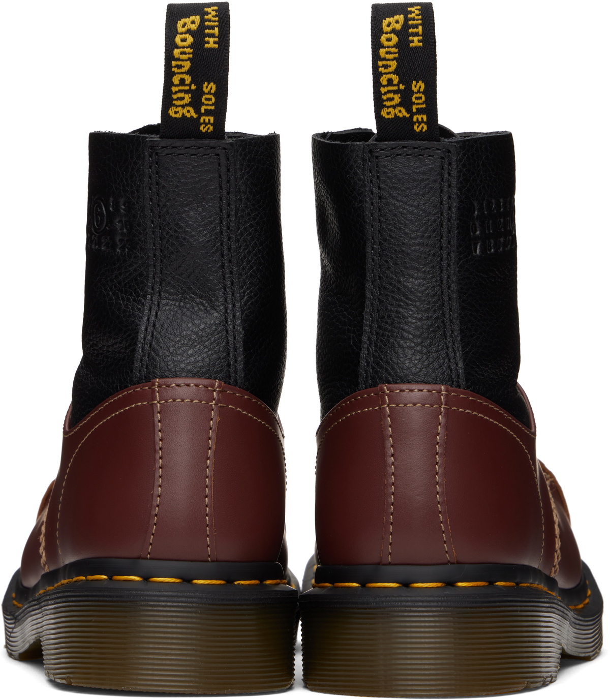 MM6 Maison Margiela Burgundy & Black Dr. Martens Edition