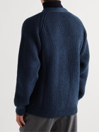 Tod's - Ribbed Virgin Wool Cardigan - Blue