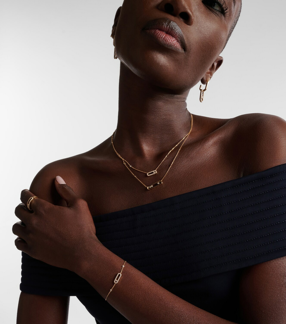 Messika Move Uno 18kt gold bracelet with diamonds