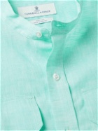 Turnbull & Asser - Unwin Grandad-Collar Linen Shirt - Green