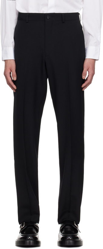 Photo: Comme des Garçons Homme Deux Black Wool Gabardine Trousers