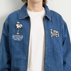 Butter Goods Men's x Peanuts Spike Denim Jacket in Distressed Indigo