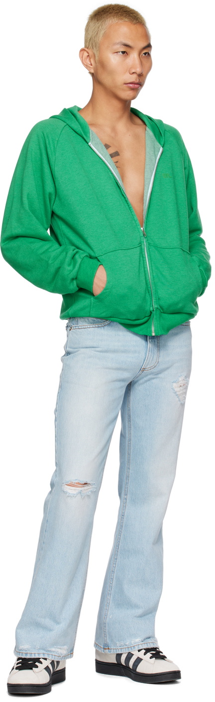 トップス ERL - Raglan Hoodie ERL Brown & Off-White Raglan Hoodie ERL