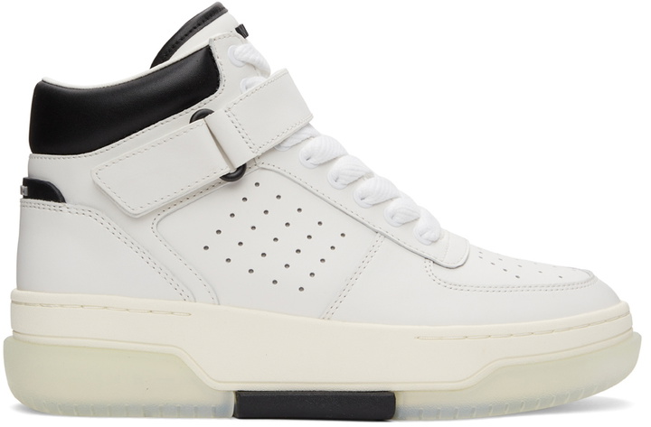 Photo: AMIRI White Stadium Mid Sneakers