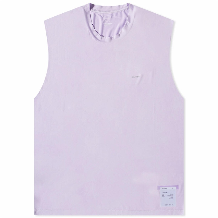 Photo: Satisfy Men's AuraLite Muscle T-Shirt in Mineral Purple
