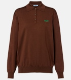 Prada Silk-blend polo sweater