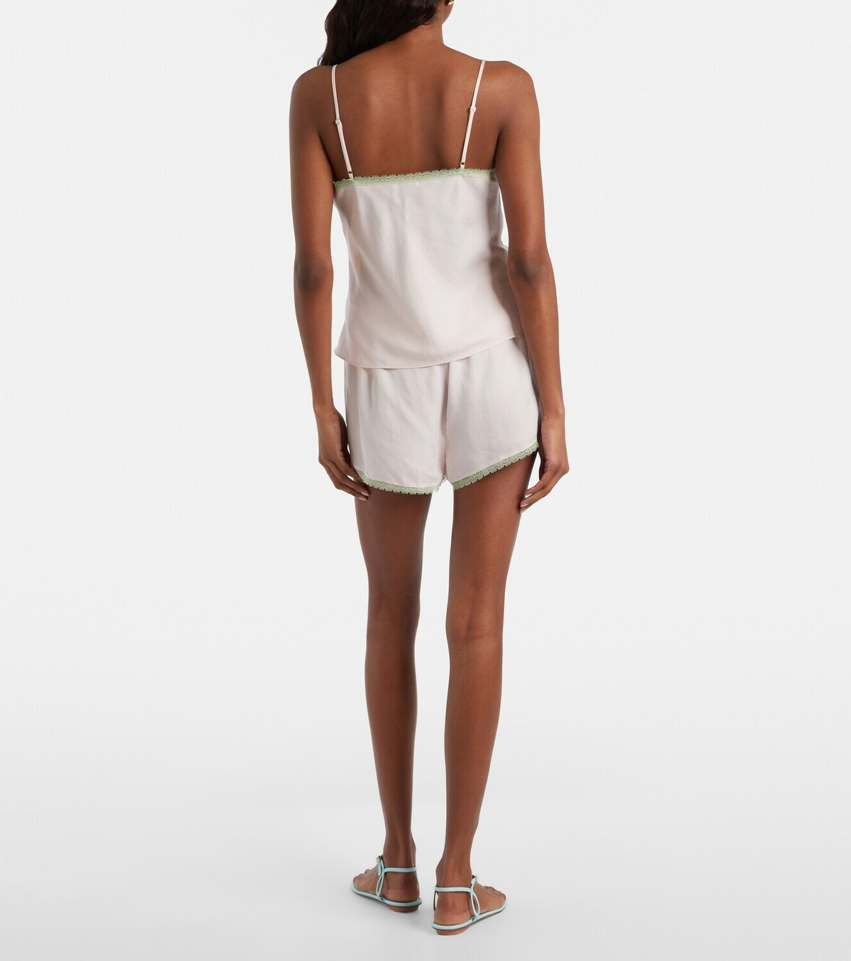 Posse Perla lace-trimmed shorts