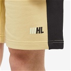 Helmut Lang Men's Slant Logo Short in Uniform Khaki