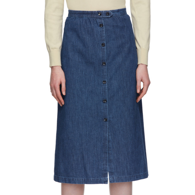 ★A.P.C.★Deauville skirt COGXX F06300 IAB アーペーセー) A.P.C. Deauville skirt COGXX F06300 IAB A.P.C