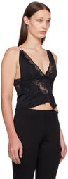 VAILLANT Black Deconstructed Tank Top