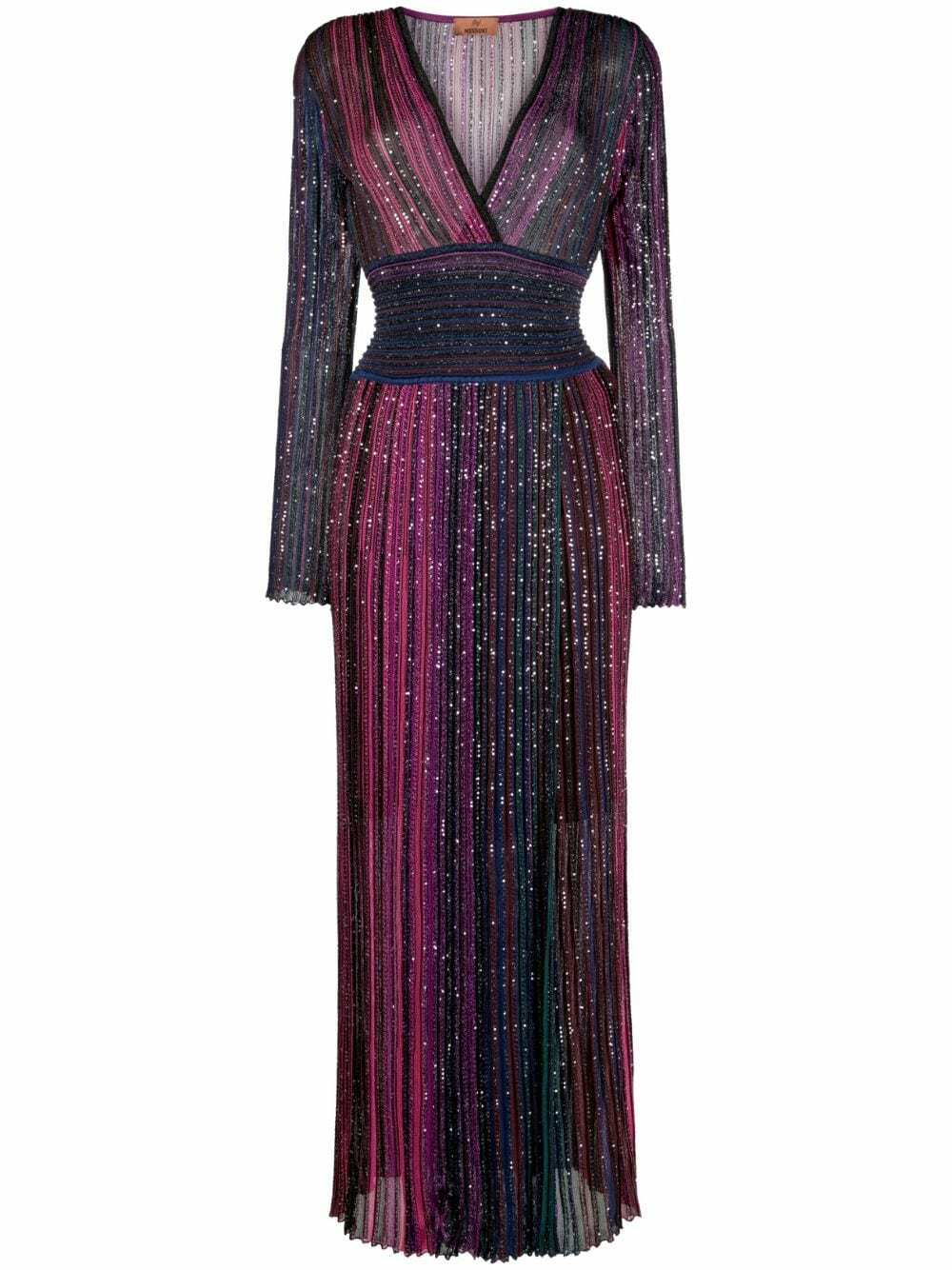 MISSONI - Lurex Pleated Long Dress