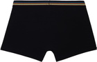 Paul Smith Three-Pack Black Artist Stripe Boxer Briefs