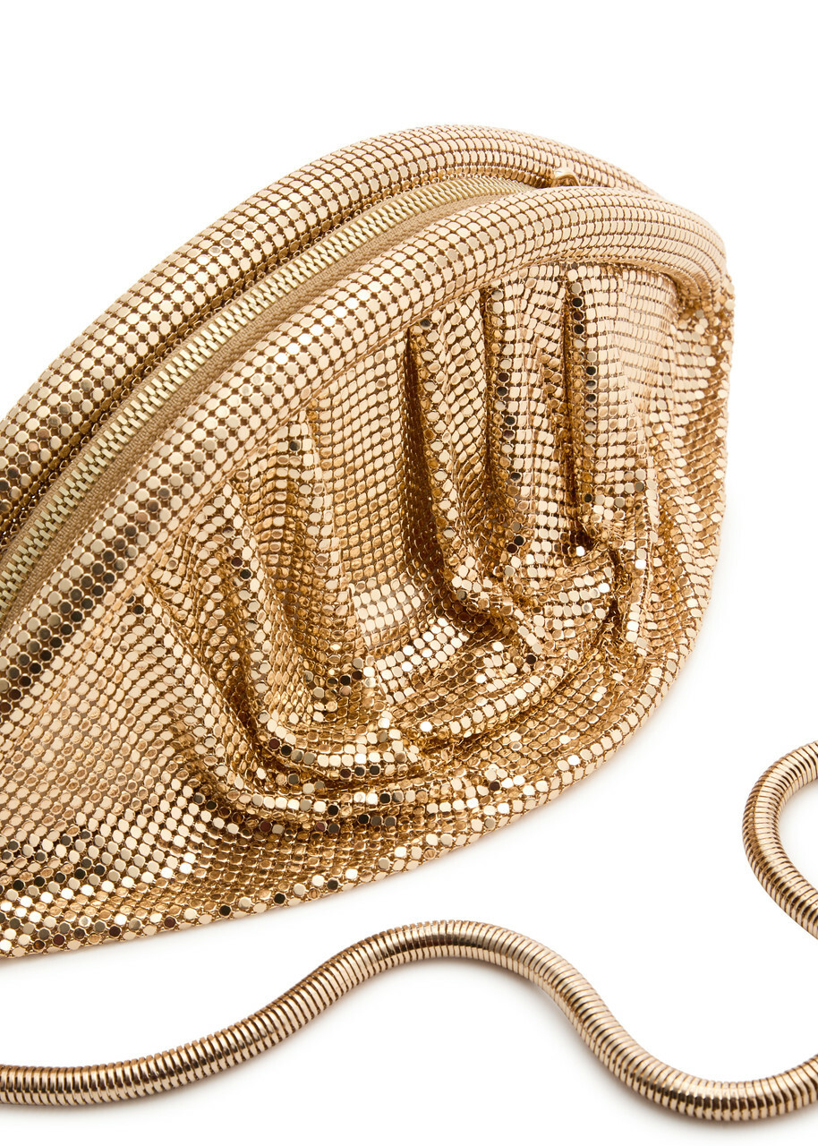 Rabanne Draped Chainmail Pouch - Gold - One Size