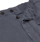 Officine Generale - New Fisherman Slim-Fit Garment-Dyed Cotton and Linen-Blend Chinos - Navy