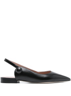 Malone Souliers Palmer 10 Flat Sling Back in Black