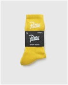 Patta Basic Sport Socks Yellow - Mens - Socks
