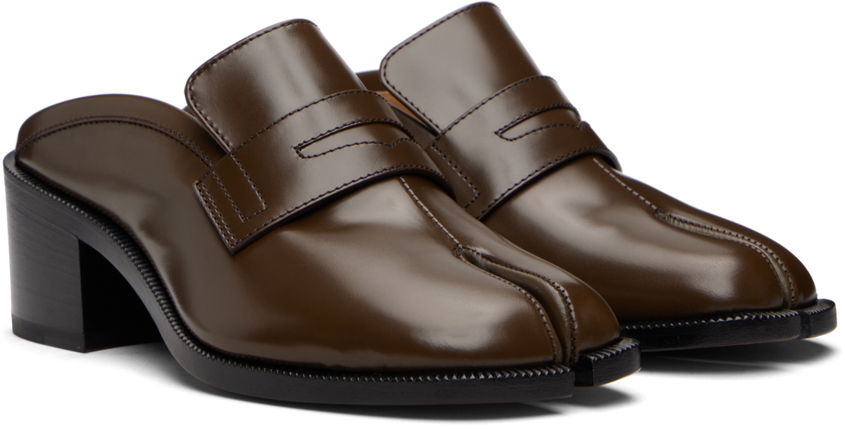 Maison Margiela Brown Tabi City Loafer Mules