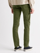 INCOTEX - Slim-Fit Stretch Cotton-Twill Trousers - Green