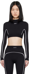 Off-White Black Off Stamp Seamless Crop Top