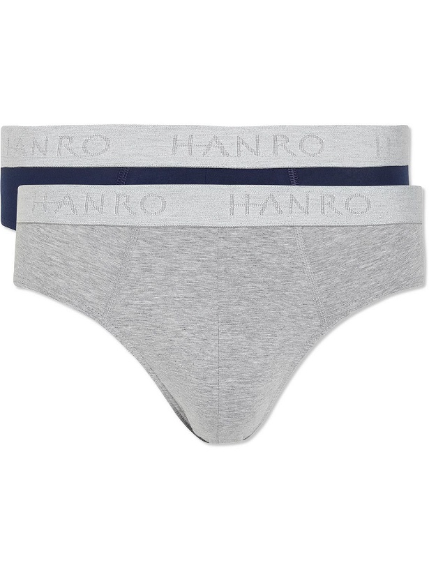 Photo: Hanro - Two-Pack Stretch-Cotton Jersey Briefs - Multi