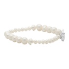 WWW.WILLSHOTT Off-White Alternating Fused Pearl Bracelet