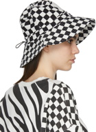 R13 Black & White Oversized Bucket Hat