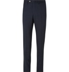 Caruso - Slim-Fit Prince of Wales Checked Wool Suit Trousers - Blue