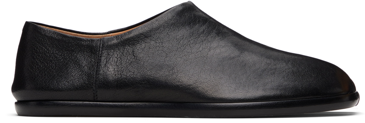 Maison Margiela Black Tabi Babouches Loafers