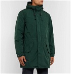 Aspesi - Garment-Dyed Nylon Hooded Parka with Detachable Fleece Liner - Green