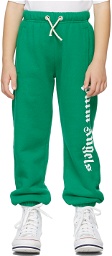 Palm Angels Kids Green Classic Over Logo Lounge Pants