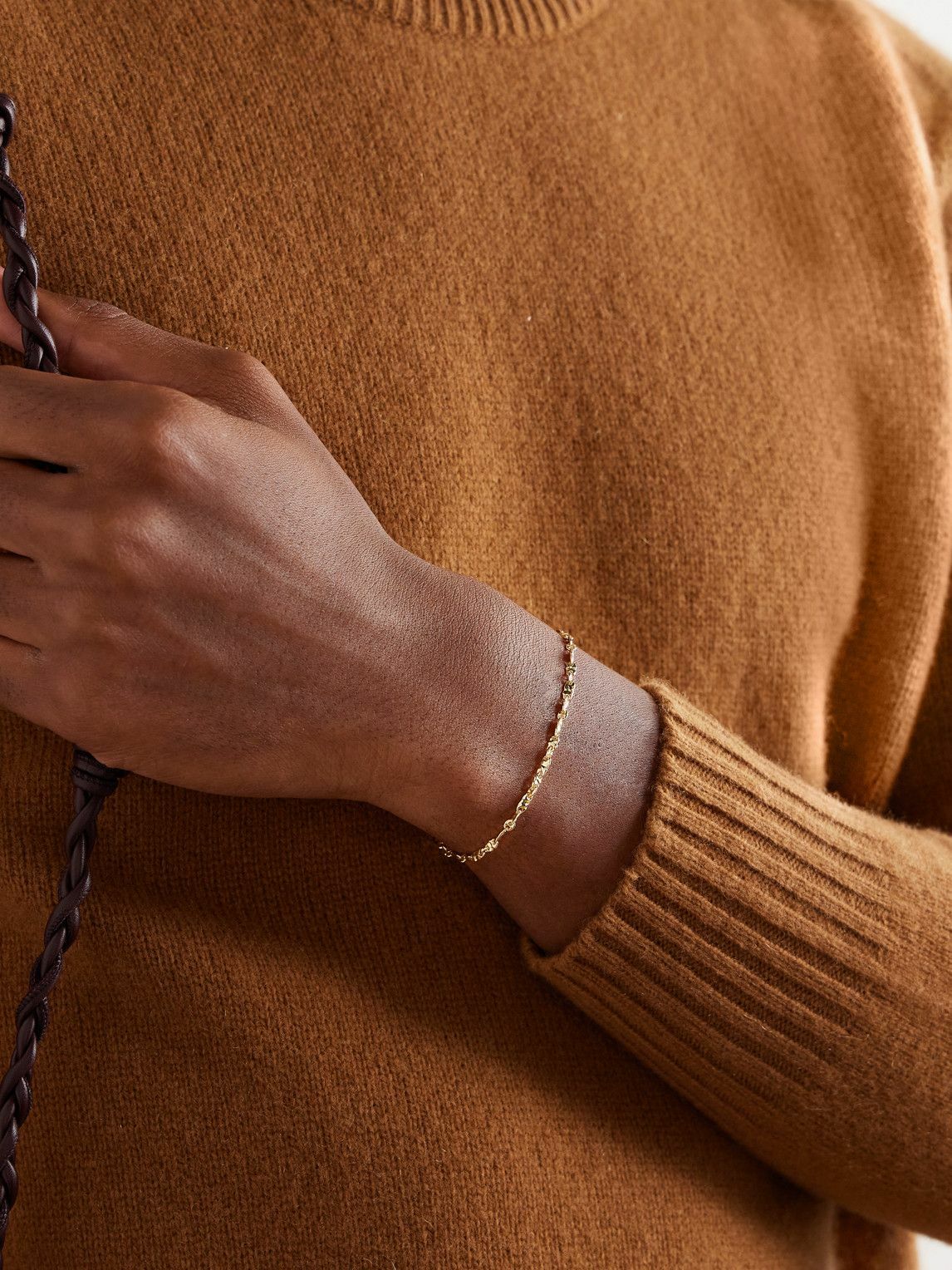 MAOR - Dali Hammered Gold Bracelet - Gold