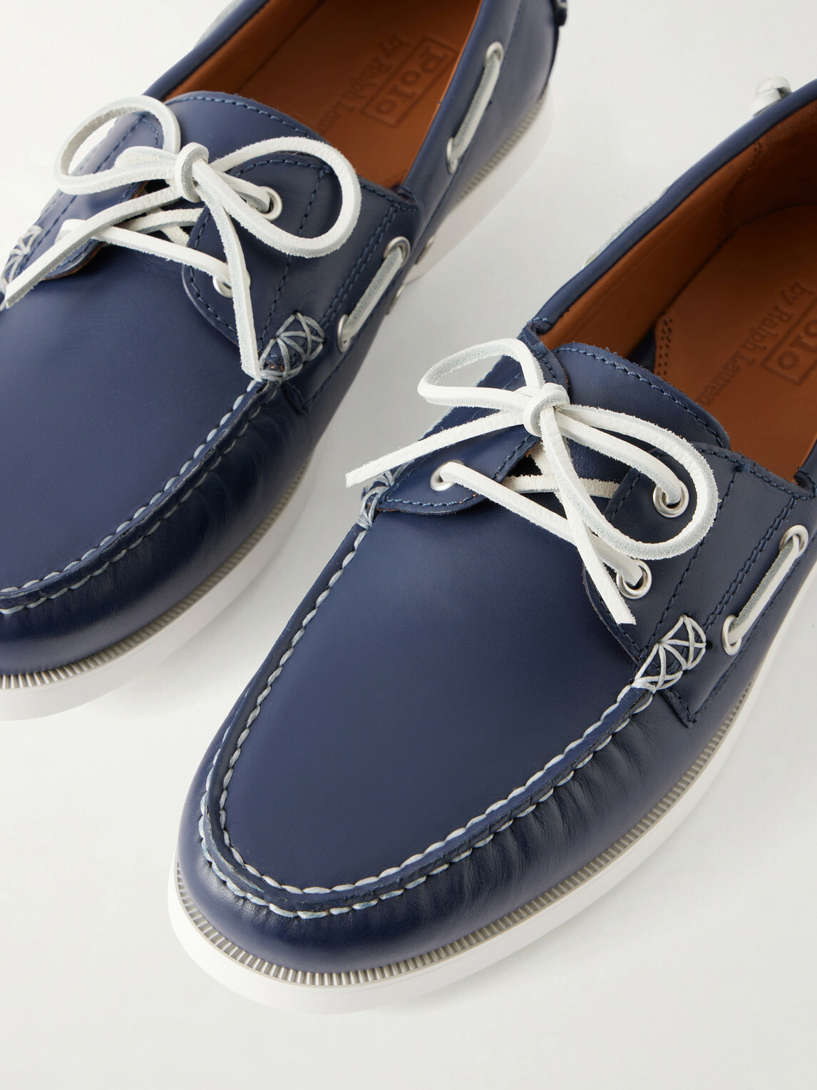 Polo Ralph Lauren - Merton Leather Boat Shoes - Blue