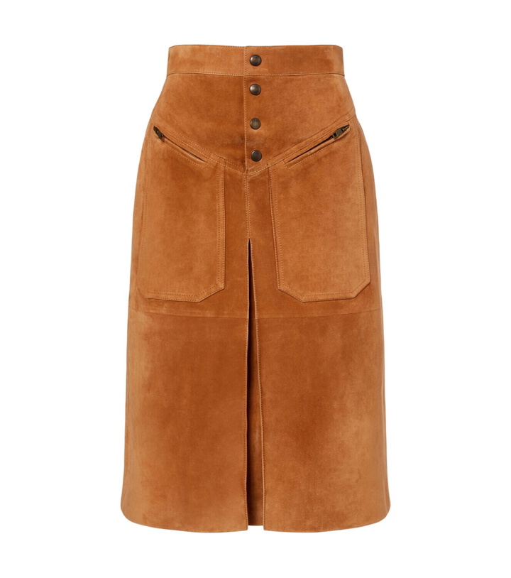 Photo: Chloé Suede midi skirt