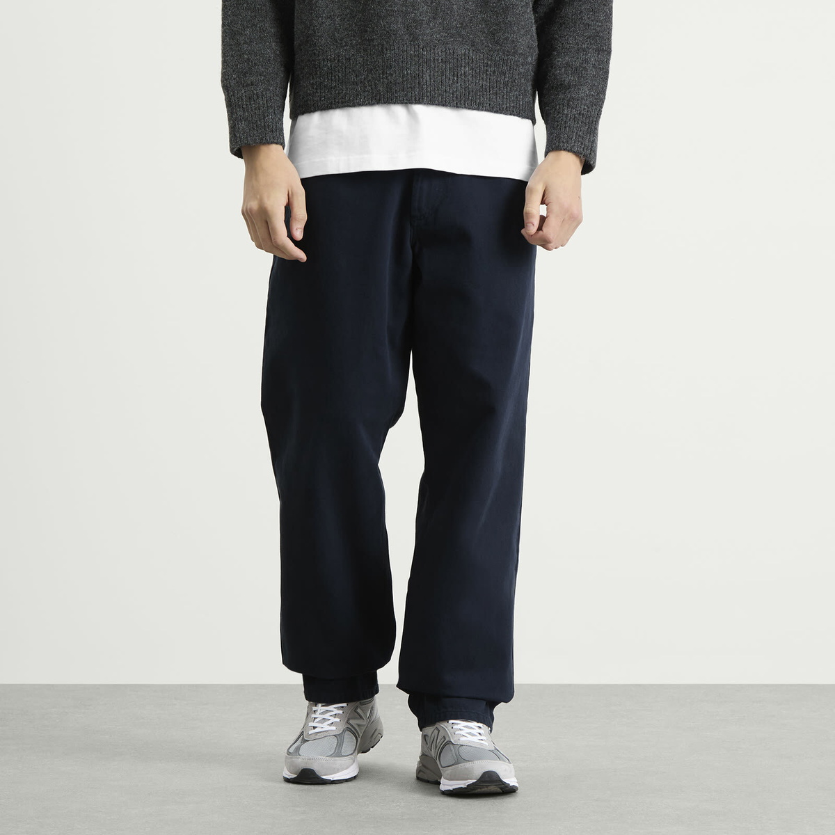Foret Men's Clay Twill Trousers in Navy