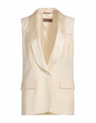 Peserico Womens Blazer Ivory